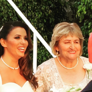 Mariage d'Eva Longoria et Jose Antonio Baston le 21 mai 2016, photo du compte Instagram de l'actrice Melanie Griffith