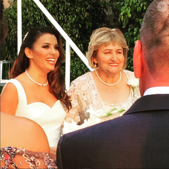 Mariage d'Eva Longoria et Jose Antonio Baston le 21 mai 2016, photo du compte Instagram de l'actrice Melanie Griffith