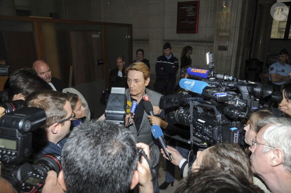 Benoit Magimel - Benoît Magimel condamné à 4250 euros d'amende et 6 mois de suspension de permis pour blessures involontaires et usage de stupéfiants par la 30ème chambre du tribunal correctionnel à Paris le 24 mai 2016. Il avait renversé une sexagénaire en mars dernier alors qu'il était sous l'emprise de stupéfiants. © Pierre Perusseau / Bestimage