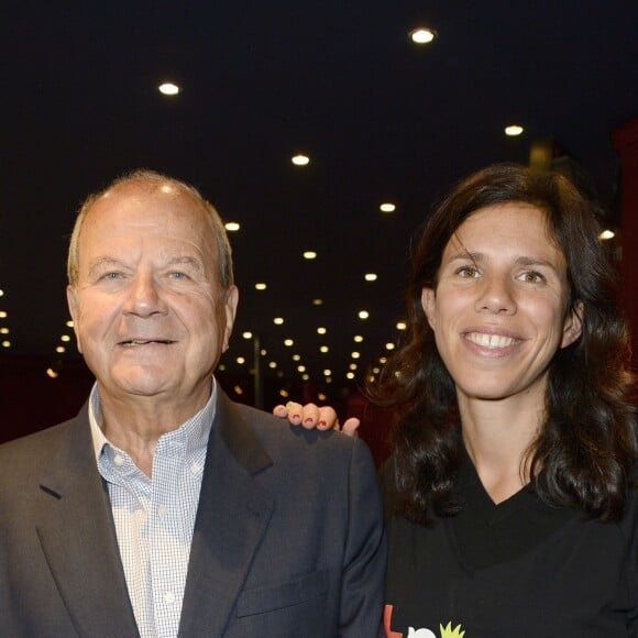 Marc Ladreit de Lacharrière et sa fille Éléonore de Lacharrière - Finale du Trophée d'Impro Culture & Diversité, au Théâtre Comédia à Paris le 23 mai 2016. © Coadic Guirec/ Bestimage