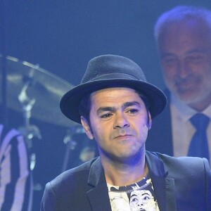 Najat Vallaud-Belkacem, Jamel Debbouze et Marc Ladreit de Lacharrière - Finale du Trophée d'Impro Culture & Diversité, au Théâtre Comédia à Paris le 23 mai 2016. © Coadic Guirec/ Bestimage23/05/2016 - Paris