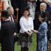 Le prince William et la duchesse Catherine de Cambridge à Buckingham Palace le 24 mai 2016 lors de la dernière garden party royale de l'année.