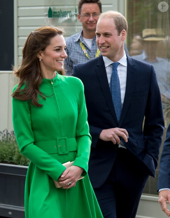 Le prince William et Kate Middleton au Chelsea Flower Show 2016 à Londres, le 23 mai 2016.