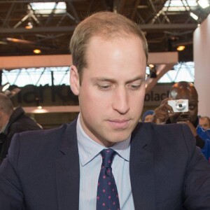 Le prince William, duc de Cambridge, au salon de moto Motorcycle Live à Birmingham le 30 novembre 2013