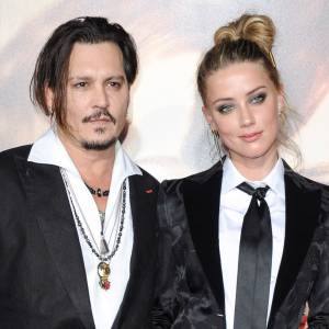 Johnny Depp et sa femme Amber Heard - Première de "The Danish Girl" au Théatre Westwood Village à Los Angeles le 21 novemnre 2015.