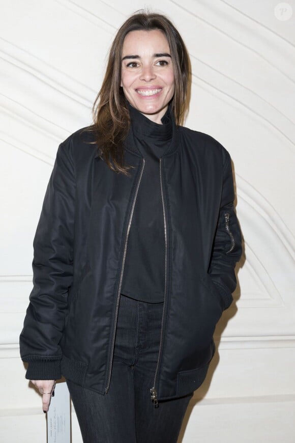Elodie Bouchez lors du défilé de mode "Saint Laurent", collection prêt-à-porter automne-hiver 2016-2017 à Paris, le 7 mars 2016. © Olivier Borde