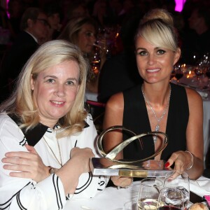 Exclusif - Hélène Darroze et Laeticia Hallyday pour l'association La Bonne Etoile) - 7ème édition du dîner du Global Gift Gala organisé au Four Seasons Hôtel George V à Paris. Le 9 mai 2016. © Dominique Jacovides / Bestimage Exclusive