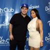 Rob Kardashian et sa fiancée Blac Chyna enceinte au Memorial Day Weekend du Sky Beach Club à Las Vegas, le 28 mai 2016
