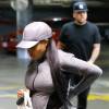 Rob Kardashian et sa fiancée Blac Chyna enceinte à la sortie d'un centre médical à Beverly Hills, le 20 mai 2016