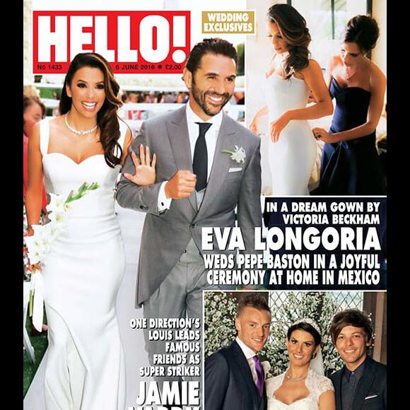 Eva Longoria en couverture de Hello ! Juin 2016