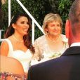 Mariage d'Eva Longoria et Jose Antonio Baston le 21 mai 2016, photo du compte Instagram de l'actrice Melanie Griffith