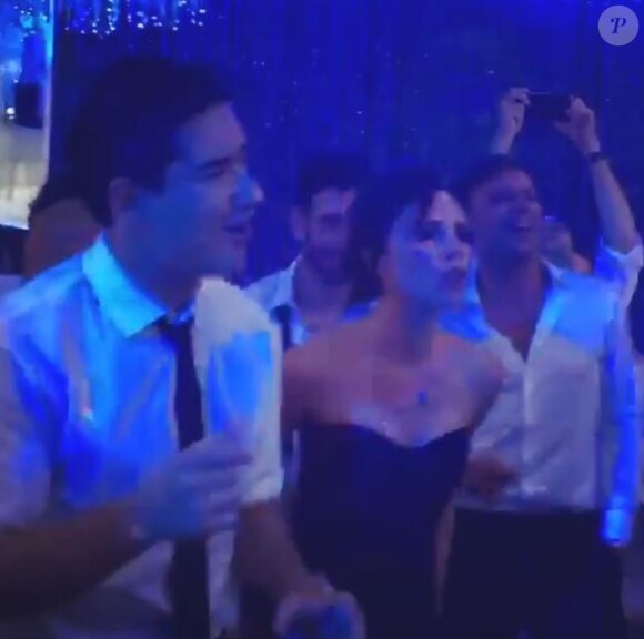 Mario Lopez a dévoilé une vidéo de la soirée de mariage d'Eva Longoria, avec Victoria Beckham. Instagram mai 2016