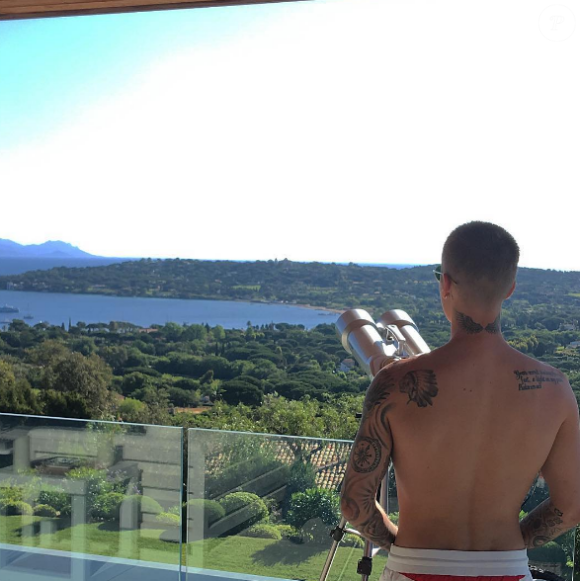 Justin Bieber en vacances à Saint-Tropez. Photo publiée sur Instagram, le 1er juin 2016