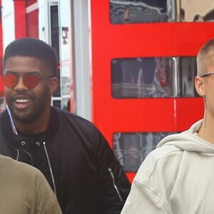 Justin Bieber au 74ème Grand Prix de Formule 1 de Monaco, le 29 mai 2016. C'est Lewis Hamilton qui a terminé premier devant D.Ricciardo et S.Perez.