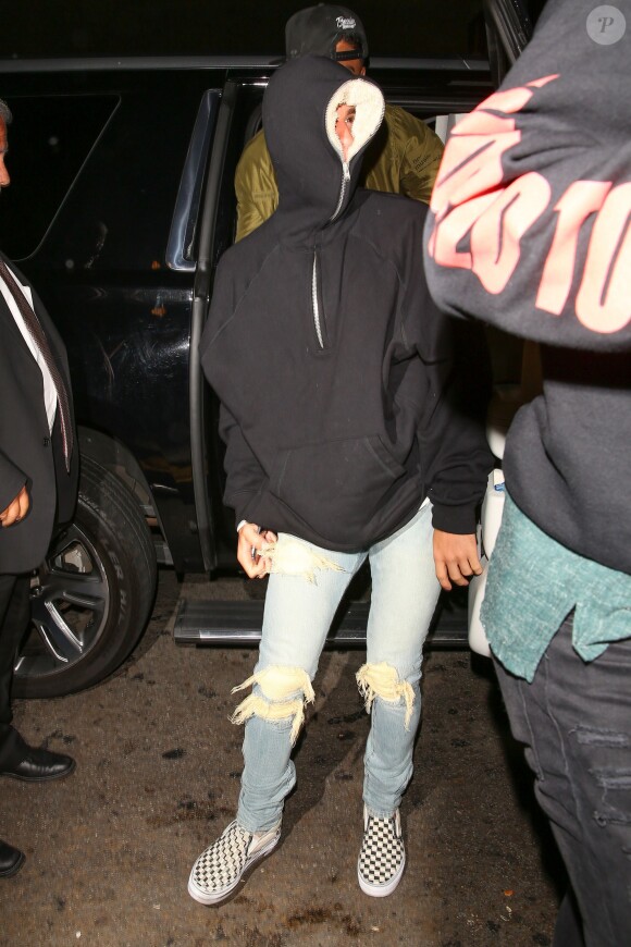 Justin Bieber arrive au club Warwick, le 1er juin 2016 à Los Angeles