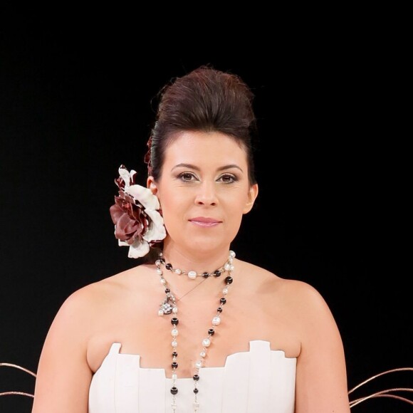 Marion Bartoli au Défilé du 20ème salon du chocolat 2014 au parc des expositions de la Porte de Versailles à Paris le 28 octobre 2014.