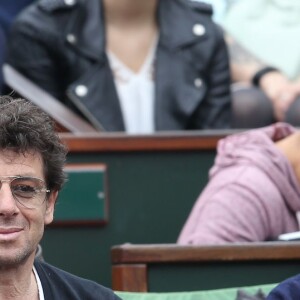 Patrick Bruel et Marc Ladreit de Lacharrière à la finale dames aux internationaux de France de Roland-Garros à Paris le 3 juin 2016. © Moreau - Jacovides / Bestimage
