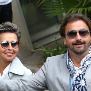 Henri Leconte et sa compagne Maria Dowlatshahi au village des Internationaux de France de tennis à Roland-Garros à Paris 4 juin 2016. © Dominique Jacovides / Bestimage