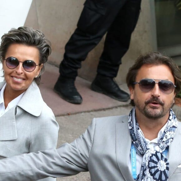 Henri Leconte et sa compagne Maria Dowlatshahi au village des Internationaux de France de tennis à Roland-Garros à Paris 4 juin 2016. © Dominique Jacovides / Bestimage