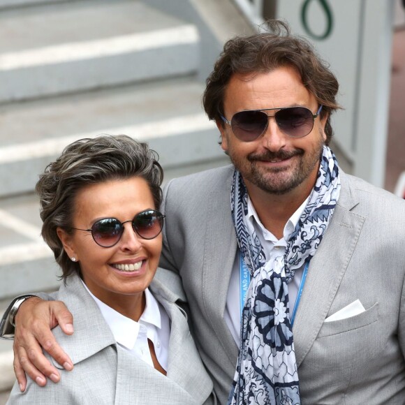 Henri Leconte et sa compagne Maria Dowlatshahi au village des Internationaux de France de tennis à Roland-Garros à Paris 4 juin 2016. © Dominique Jacovides / Bestimage