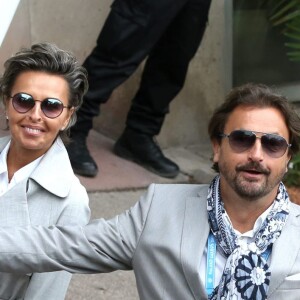 Henri Leconte et sa compagne Maria Dowlatshahi au village des Internationaux de France de tennis à Roland-Garros à Paris 4 juin 2016. © Dominique Jacovides / Bestimage