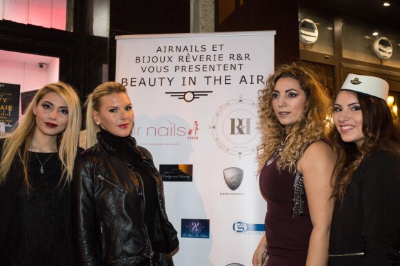 Exclusif - Amélie Neten, guest - Inauguration de l'institut de beauté Air Nails à Paris, le 11 janvier 2016.