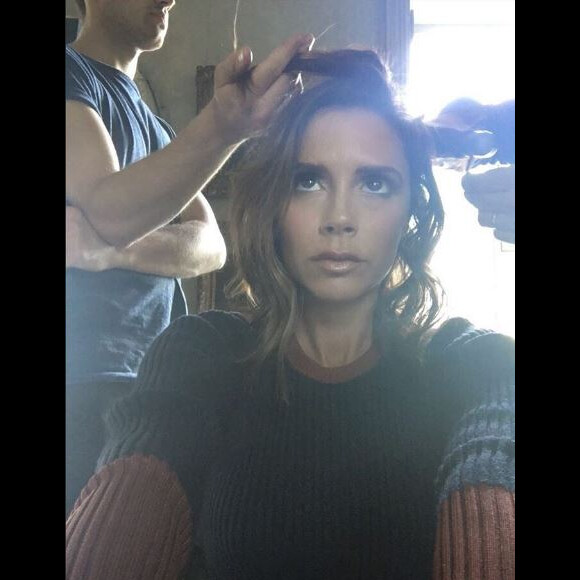 La créatrice Victoria Beckham dévoile sa nouvelle coupe sur Instagram. Juin 2016