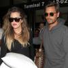 Scott Disick et Khloe Kardashian à l'aéroport LAX de Los Angeles. Le 17 août 2014