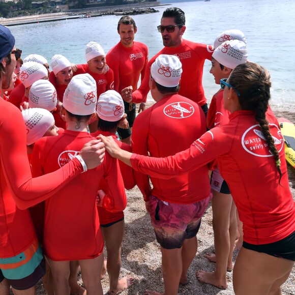 Exclusif - La princesse Charlene de Monaco et sa Fondation organisaient le 6 juin 2016 sur la plage du Larvotto une nouvelle journée d'action du programme Water Safety pour la prévention de la noyade, avec l'aide de grands champions comme Alain Bernard et Pierre Frolla. © Bruno Bebert / Pool restreint Monaco / Bestimage - Crystal - Visual