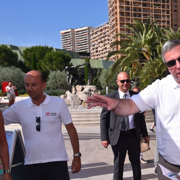 Exclusif - La princesse Charlene de Monaco et sa Fondation organisaient le 6 juin 2016 sur la plage du Larvotto en principauté une nouvelle journée d'action du programme Water Safety pour la prévention de la noyade, avec l'aide de grands champions comme Alain Bernard et Pierre Frolla. © Bruno Bebert / Pool restreint Monaco / Bestimage - Crystal - Visual