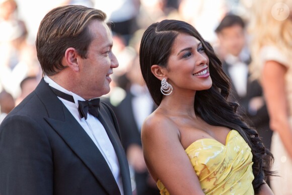 Ayem Nour et son compagnon Vincent Miclet - Montée des marches du film "Inside Out" (Vice-Versa) lors du 68e Festival International du Film de Cannes, à Cannes le 18 mai 2015.