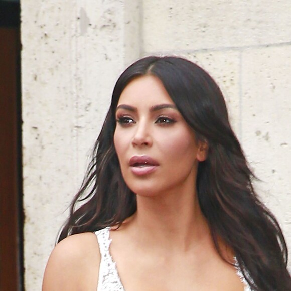 Kim Kardashian et son mari Kanye West sont allés déjeuner au restaurant Cipriani à New York, le 5 juin 2016