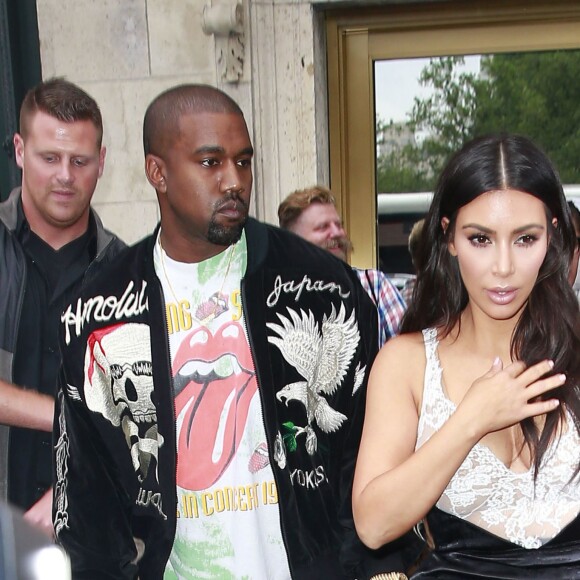 Kim Kardashian et son mari Kanye West sont allés déjeuner au restaurant Cipriani à New York, le 5 juin 2016