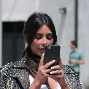 Kim Kardashian est allée à un rendez-vous d'affaires avec la compagnie SnapChat à Santa Monica, le 31 mai 2016