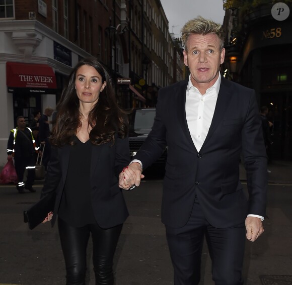 Gordon Ramsay et sa femme Tana Ramsay à Londres, le 25 mai 2016