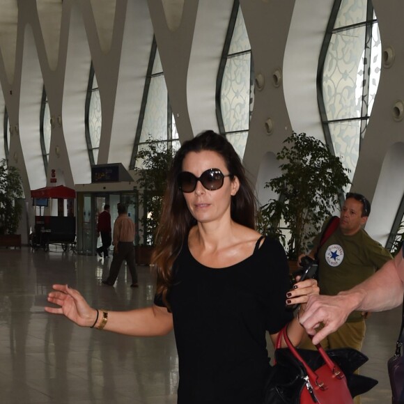 Gordon Ramsay et sa femme Tana - People à l'aéroport de Marrakech après avoir célébré l'anniversaire de David Beckham (40 ans), le 3 mai 2015.