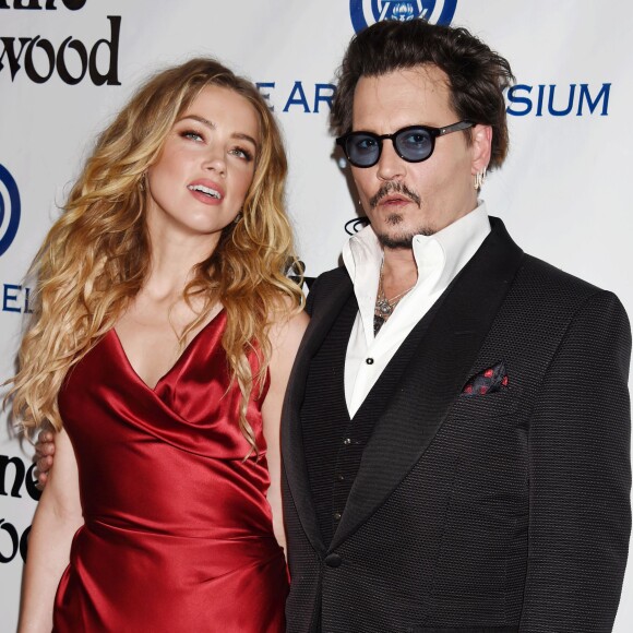 Johnny Depp et sa femme Amber Heard - 9 ème Gala Annuel "The Art Of Elysium" à Culver City le 9 janvier 2016