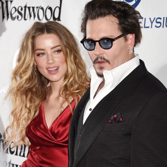 Johnny Depp et sa femme Amber Heard - 9 ème Gala Annuel "The Art Of Elysium" à Culver City le 9 janvier 2016.