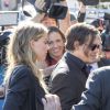 Johnny Depp et sa femme Amber Heard au tribunal de Southport le 18 Avril 2016.