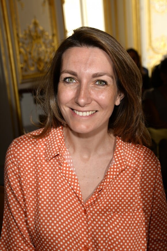 Anne-Claire Coudray à la conférence de presse de la Flamme Marie Claire à l'hôtel Marois dans les salons France-Amériques à Paris le 14 juin 2016. © Coadic Guirec / Bestimage