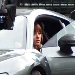 Dakota Johnson sur le tournage du film "Fifty Shades Darker" à Vancouver, le 14 juin 2016.