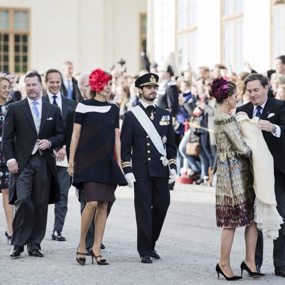 Baptême du prince Nicolas de Suède, deuxième enfant de la princesse Madeleine et de Christopher O'Neill, à Stockholm le 11 octobre 2015