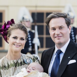 Baptême du prince Nicolas de Suède, deuxième enfant de la princesse Madeleine et de Christopher O'Neill, à Stockholm le 11 octobre 2015