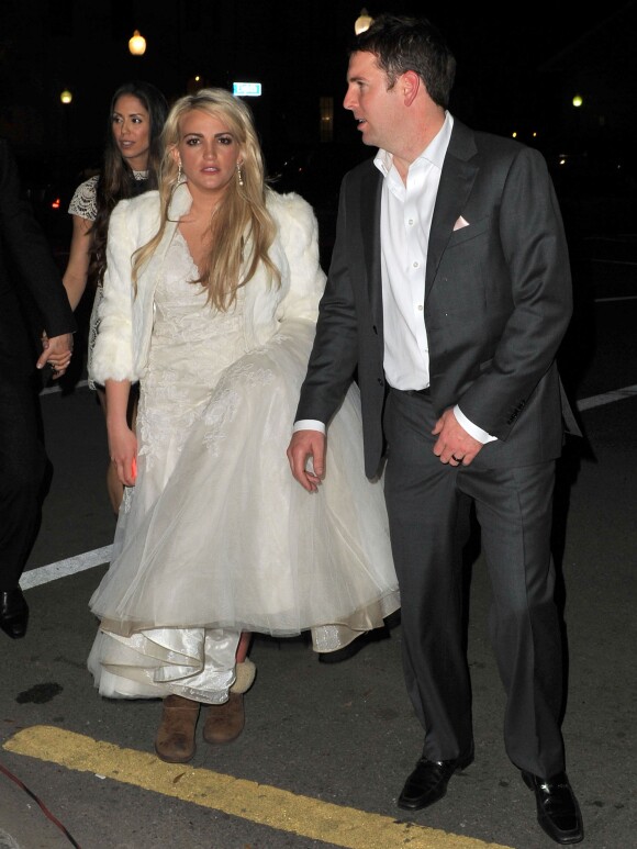 Exclusif - Jamie Lynn Spears et son jeune mari James Watson ont fêté leur mariage lors d'une soirée au Monkey Hill Bar à La Nouvelle-Orléans, le 14 mars 2014, entourés de Britney Spears, leurs familles et leurs amis.