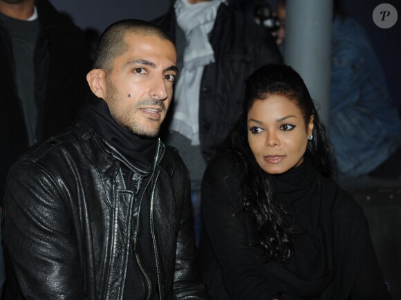 Janet Jackson et son fiance Wissam Al Mana ont assiste au defile de mode de Kira Plastinina "Lublu" pendant la Volvo fashion week a Moscou. Le 25 octobre 2012