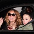 Mariah Carey est allée dîner au restaurant Nobu avec une amie à Los Angeles. Le 26 mai 2016 © CPA / Bestimage
