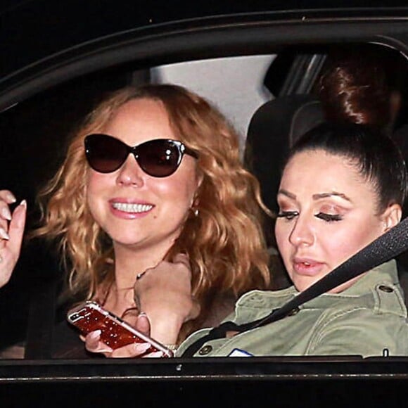 Mariah Carey est allée dîner au restaurant Nobu avec une amie à Los Angeles. Le 26 mai 2016 © CPA / Bestimage