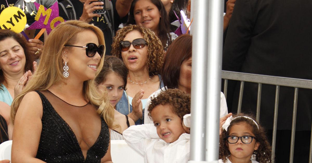 Mariah Carey Et Ses Enfants Moroccan Cannon Et Monroe Cannon Mariah Carey Reçoit Son étoile 