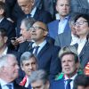 Le secrétaire d'Etat chargé des affaires européennes Harlem Désir assiste au match Portugal - Autriche pendant l’UEFA Euro 2016 au Parc des Princes à Paris, le 18 juin 2016. © Cyril Moreau/Bestimage