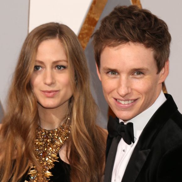 Eddie Redmayne et sa femme Hannah Bagshawe - Photocall de la 88ème cérémonie des Oscars au Dolby Theatre à Hollywood. Le 28 février 2016